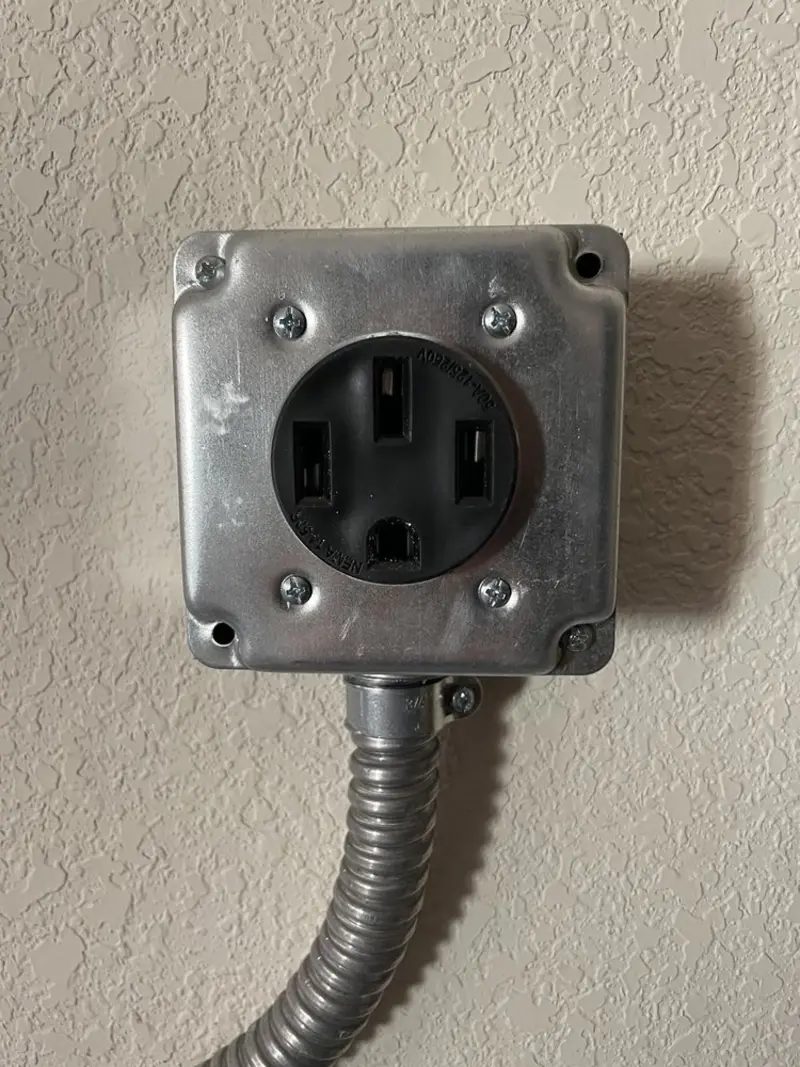 NEMA 14-50 outlet installed for Electrical Panel Upgrade in Orem